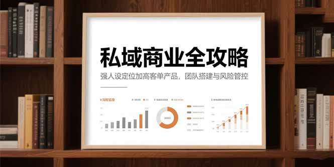 （15294期）私域商业全攻略，强人设定位加高客单产品，团队搭建与风险管控-刀客资源网