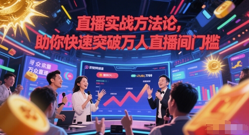 直播实战方法论，助你快速突破万人直播间门槛-刀客资源网