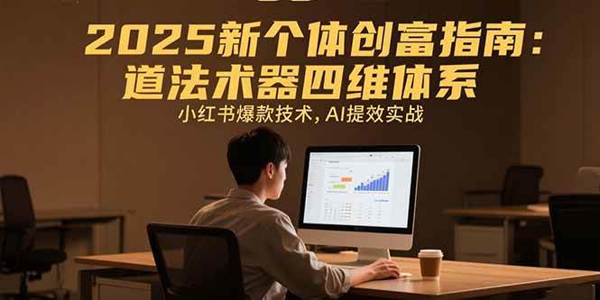 （15477期）2025新个体创富指南：道法术器四维体系，小红书爆款技术，AI提效实战-刀客资源网
