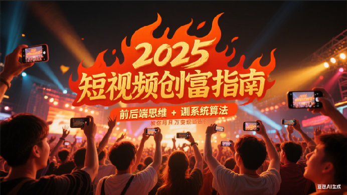 2025短视频创富指南，前后端思维 + 系统算法，教你月入过万变现路径-刀客资源网