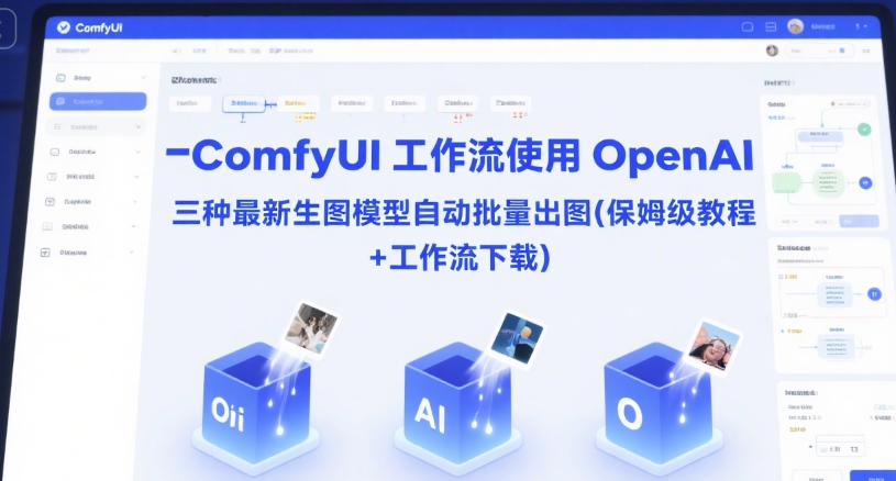 ComfyUI 工作流使用 OpenAI 三种最新生图模型自动批量出图(保姆级教程+工作流下载)-刀客资源网