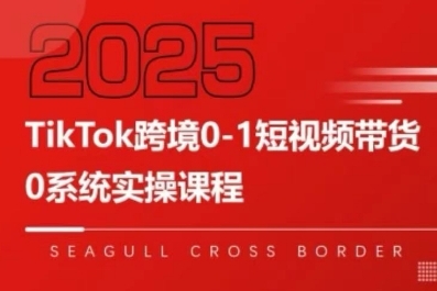 TikTok跨境0-1短视频带货，系统拆解TikTok跨境带货全链路，实现跨境可持续盈利-刀客资源网