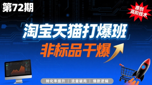 淘宝天猫打爆班原创高阶技术第72期，非标品干爆-刀客资源网