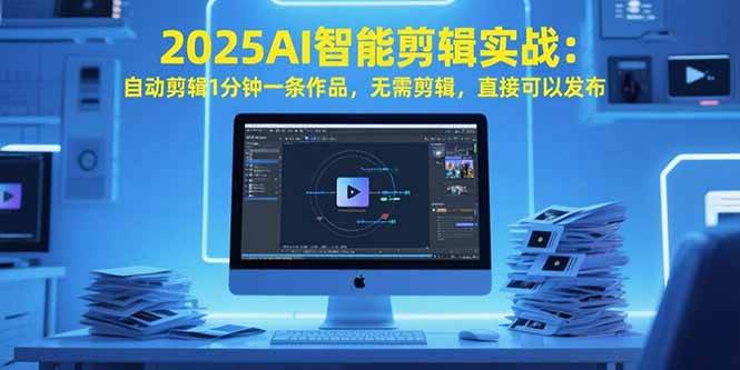 （15504期）2025AI智能剪辑实战：自动剪辑1分钟一条作品，无需剪辑，直接可以发布-刀客资源网