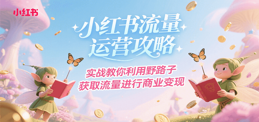 小红书流量运营攻略，实战教你利用野路子获取流量进行商业变现-刀客资源网