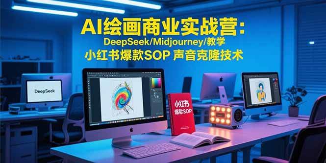 （15460期）AI绘画商业实战营：DeepSeek/Midjourney/教学 小红书爆款SOP 声音克隆技术-刀客资源网