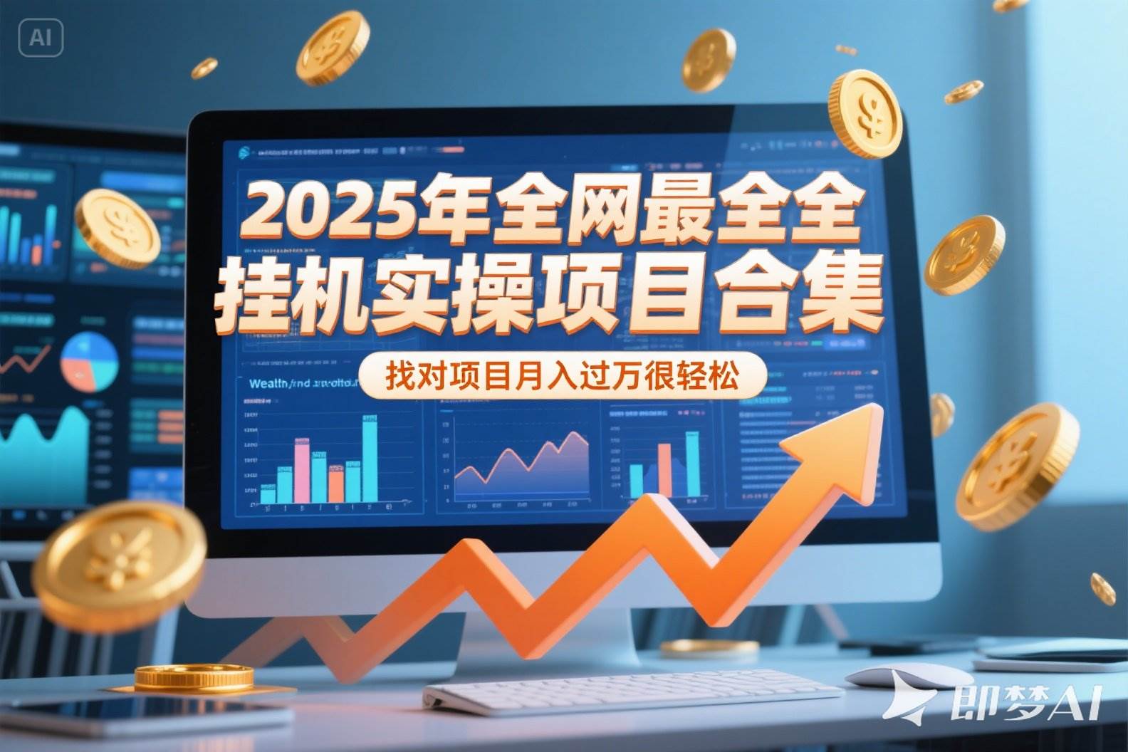 （15303期）2025年挂机实操项目实操演练，挂机类型，AI直播类型，轻资产创业类型…-刀客资源网