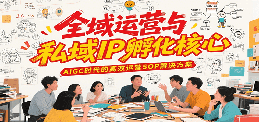 全域运营与私域IP孵化核心，AIGC时代的高效运营SOP解决方案-刀客资源网