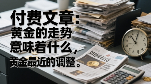 付费文章：黄金的走势意味着什么，如何看待黄金最近的调整-刀客资源网