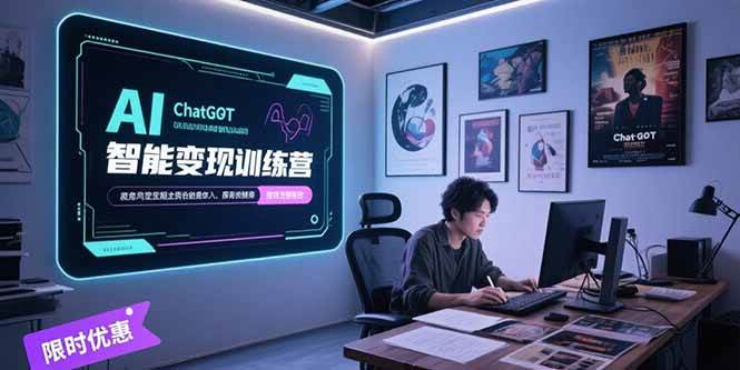 （15389期）AI智能变现训练营，ChatGPT写作变现，电影解说制作，图文带货方法论-刀客资源网