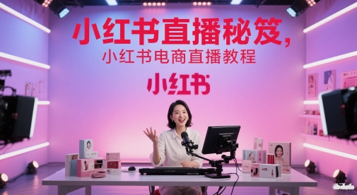 小红书直播秘笈，小红书电商直播教程-刀客资源网