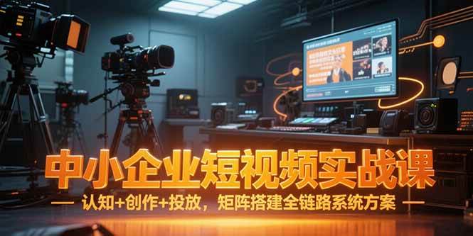 （15249期）中小企业短视频实战课，认知+创作+投放，矩阵搭建全链路系统方案-刀客资源网