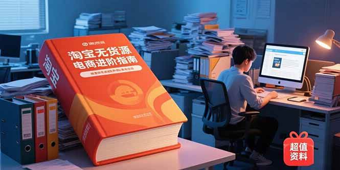 （15317期）淘宝无货源电商进阶指南，包含新人课、进阶课，配套资料，蓝海选品等-刀客资源网