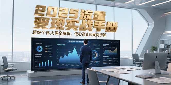 2025流量变现实战手册，超级个体大课全解析，低粉高变现案例拆解-刀客资源网